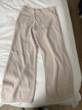 NAADAM Knit Sweater Pants in Light Beige